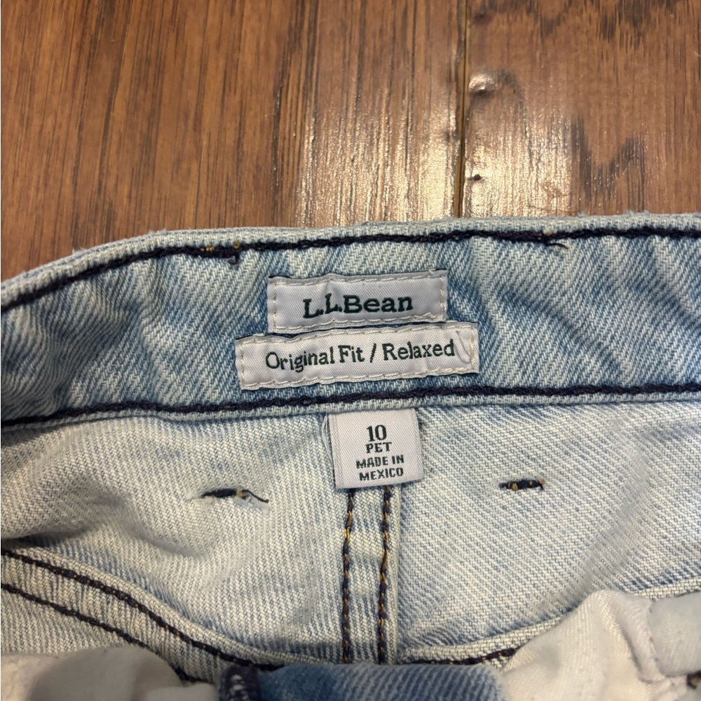 Vintage L.L.Bean Original Fit Relaxed Jeans – Light Wash – 10 Petite - Picture 4 of 13